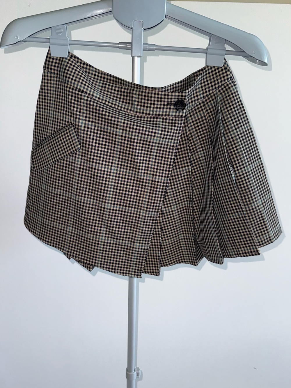 Rails Adriana Women's Mini Skirt Size 2 Teal Multi Check Plaid